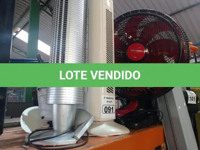 LOTE 091 - 01 LOTE COM VÁRIOS VENTILADORES MARCAS E MODELOS DIVERSOS. (NO ESTADO) ATENÇÃO! FAZER A VISITAÇÃO ANTES DE ARREMATAR, NÃO SABEMOS SE FUNCIONA. LEILÃO NÃO TEM GARANTIA E NEM DEVOLUÇÃO, SUJEITO A POSSÍVEIS AVARIAS VISÍVEIS/OCULTAS E/OU AUSÊNCIA DE COMPONENTES.