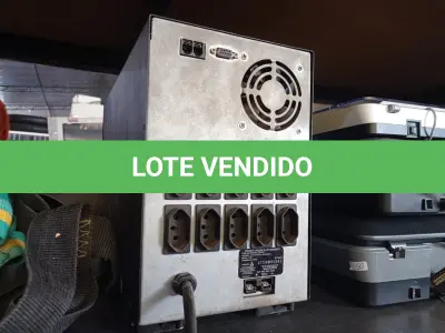 LOTE 386 - 01 NOBREAK MARCA SMS 2200VA. (NO ESTADO) ATENÇÃO! FAZER A VISITAÇÃO ANTES DE ARREMATAR, NÃO SABEMOS SE FUNCIONA. LEILÃO NÃO TEM GARANTIA E NEM DEVOLUÇÃO, SUJEITO A POSSÍVEIS AVARIAS VISÍVEIS/OCULTAS E/OU AUSÊNCIA DE COMPONENTES.