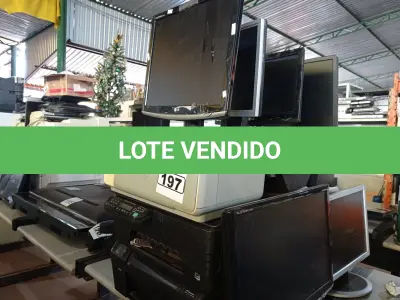 LOTE 197 - 09 IMPRESSORAS JATO DE TINTA E 06 MONITORES MARCAS E MODELOS DIVERSOS. (NO ESTADO) ATENÇÃO! FAZER A VISITAÇÃO ANTES DE ARREMATAR, NÃO SABEMOS SE FUNCIONA. LEILÃO NÃO TEM GARANTIA E NEM DEVOLUÇÃO, SUJEITO A POSSÍVEIS AVARIAS VISÍVEIS/OCULTAS E/OU AUSÊNCIA DE COMPONENTES.