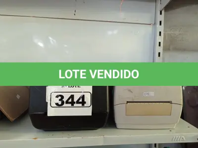 LOTE 344 - 02 IMPRESSORAS DE ETIQUETAS MARCAS E MODELOS DIVERSOS. (NO ESTADO) ATENÇÃO! FAZER A VISITAÇÃO ANTES DE ARREMATAR, NÃO SABEMOS SE FUNCIONA. LEILÃO NÃO TEM GARANTIA E NEM DEVOLUÇÃO, SUJEITO A POSSÍVEIS AVARIAS VISÍVEIS/OCULTAS E/OU AUSÊNCIA DE COMPONENTES.