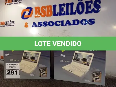 LOTE 291 - 02 MINIS NOTEBOOK MEGATRON. (NO ESTADO) ATENÇÃO! FAZER A VISITAÇÃO ANTES DE ARREMATAR, NÃO SABEMOS SE FUNCIONA. LEILÃO NÃO TEM GARANTIA E NEM DEVOLUÇÃO, SUJEITO A POSSÍVEIS AVARIAS VISÍVEIS/OCULTAS E/OU AUSÊNCIA DE COMPONENTES.