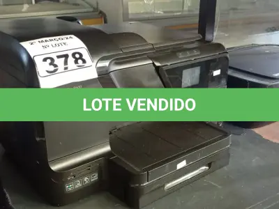 LOTE 378 - 02 IMPRESSORAS MARCAS HP SENDO 01 ECO TANQUE. (NO ESTADO) ATENÇÃO! FAZER A VISITAÇÃO ANTES DE ARREMATAR, NÃO SABEMOS SE FUNCIONA. LEILÃO NÃO TEM GARANTIA E NEM DEVOLUÇÃO, SUJEITO A POSSÍVEIS AVARIAS VISÍVEIS/OCULTAS E/OU AUSÊNCIA DE COMPONENTES.