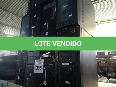 LOTE 398 - 08 CPU’S MARCAS E MODELOS DIVERSOS PARA RETIRADA DE PEÇAS. (NO ESTADO) ATENÇÃO! FAZER A VISITAÇÃO ANTES DE ARREMATAR, NÃO SABEMOS SE FUNCIONA. LEILÃO NÃO TEM GARANTIA E NEM DEVOLUÇÃO, SUJEITO A POSSÍVEIS AVARIAS VISÍVEIS/OCULTAS E/OU AUSÊNCIA DE COMPONENTES.