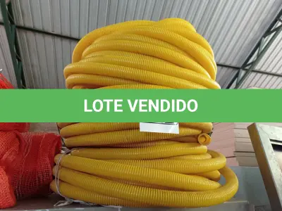 LOTE 342 - 03 ROLOS DE MANGUEIRA CORRUGADA. (NO ESTADO) ATENÇÃO! FAZER A VISITAÇÃO ANTES DE ARREMATAR, NÃO SABEMOS SE FUNCIONA. LEILÃO NÃO TEM GARANTIA E NEM DEVOLUÇÃO, SUJEITO A POSSÍVEIS AVARIAS VISÍVEIS/OCULTAS E/OU AUSÊNCIA DE COMPONENTES.