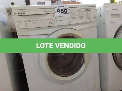 LOTE 480 - 01 LAVADORA DE ROUPAS MARCA BOSCH 220V. (NO ESTADO) ATENÇÃO! FAZER A VISITAÇÃO ANTES DE ARREMATAR, NÃO SABEMOS SE FUNCIONA. LEILÃO NÃO TEM GARANTIA E NEM DEVOLUÇÃO, SUJEITO A POSSÍVEIS AVARIAS VISÍVEIS/OCULTAS E/OU AUSÊNCIA DE COMPONENTES.