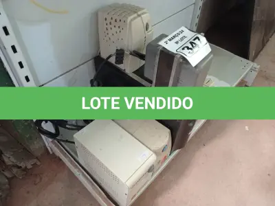 LOTE 347 - 01 NOBREAK, 01 AUTOTRANSFORMADOR E 05 ESTABILIZADORES MARCAS E MODELOS DIVERSOS. (NO ESTADO) ATENÇÃO! FAZER A VISITAÇÃO ANTES DE ARREMATAR, NÃO SABEMOS SE FUNCIONA. LEILÃO NÃO TEM GARANTIA E NEM DEVOLUÇÃO, SUJEITO A POSSÍVEIS AVARIAS VISÍVEIS/OCULTAS E/OU AUSÊNCIA DE COMPONENTES.