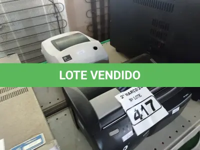 LOTE 417 - 02 IMPRESSORAS DE CUPOM E 01 IMPRESSORA DE ETIQUETAS MARCAS E MODELOS DIVERSOS. (NO ESTADO) ATENÇÃO! FAZER A VISITAÇÃO ANTES DE ARREMATAR, NÃO SABEMOS SE FUNCIONA. LEILÃO NÃO TEM GARANTIA E NEM DEVOLUÇÃO, SUJEITO A POSSÍVEIS AVARIAS VISÍVEIS/OCULTAS E/OU AUSÊNCIA DE COMPONENTES.