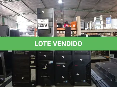 LOTE 259 - 01 SERVIDOR E 04 CPU’S MARCAS E MODELOS DIVERSOS. (NO ESTADO) ATENÇÃO! FAZER A VISITAÇÃO ANTES DE ARREMATAR, NÃO SABEMOS SE FUNCIONA. LEILÃO NÃO TEM GARANTIA E NEM DEVOLUÇÃO, SUJEITO A POSSÍVEIS AVARIAS VISÍVEIS/OCULTAS E/OU AUSÊNCIA DE COMPONENTES.