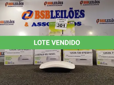 LOTE 301 - 05 ROTEADORES TPLINK. (NO ESTADO) ATENÇÃO! FAZER A VISITAÇÃO ANTES DE ARREMATAR, NÃO SABEMOS SE FUNCIONA. LEILÃO NÃO TEM GARANTIA E NEM DEVOLUÇÃO, SUJEITO A POSSÍVEIS AVARIAS VISÍVEIS/OCULTAS E/OU AUSÊNCIA DE COMPONENTES.
