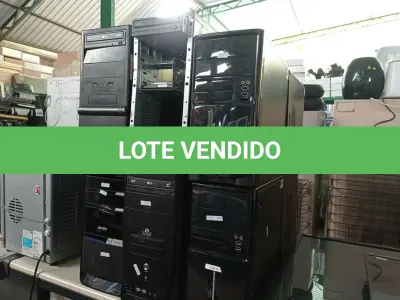 LOTE 337 - 12 CPU’S MARCAS E MODELOS DIVERSOS PARA RETIRADA DE PEÇAS. (NO ESTADO) ATENÇÃO! FAZER A VISITAÇÃO ANTES DE ARREMATAR, NÃO SABEMOS SE FUNCIONA. LEILÃO NÃO TEM GARANTIA E NEM DEVOLUÇÃO, SUJEITO A POSSÍVEIS AVARIAS VISÍVEIS/OCULTAS E/OU AUSÊNCIA DE COMPONENTES.
