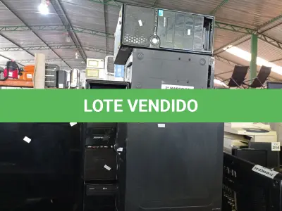 LOTE 253 - 09 CPU’S MARCAS E MODELOS DIVERSOS PARA RETIRADA DE PEÇAS. (NO ESTADO) ATENÇÃO! FAZER A VISITAÇÃO ANTES DE ARREMATAR, NÃO SABEMOS SE FUNCIONA. LEILÃO NÃO TEM GARANTIA E NEM DEVOLUÇÃO, SUJEITO A POSSÍVEIS AVARIAS VISÍVEIS/OCULTAS E/OU AUSÊNCIA DE COMPONENTES.