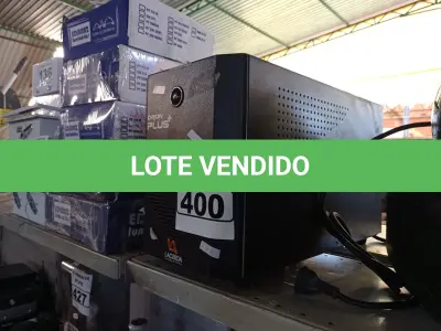 LOTE 400 - 01 NOBREAK MARCA LACERDA. (NO ESTADO) ATENÇÃO! FAZER A VISITAÇÃO ANTES DE ARREMATAR, NÃO SABEMOS SE FUNCIONA. LEILÃO NÃO TEM GARANTIA E NEM DEVOLUÇÃO, SUJEITO A POSSÍVEIS AVARIAS VISÍVEIS/OCULTAS E/OU AUSÊNCIA DE COMPONENTES.