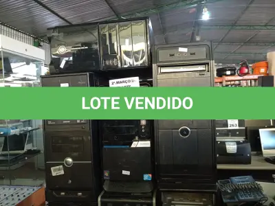 LOTE 321 - 09 CPU’S MARCAS E MODELOS DIVERSOS PARA RETIRADA DE PEÇAS. (NO ESTADO) ATENÇÃO! FAZER A VISITAÇÃO ANTES DE ARREMATAR, NÃO SABEMOS SE FUNCIONA. LEILÃO NÃO TEM GARANTIA E NEM DEVOLUÇÃO, SUJEITO A POSSÍVEIS AVARIAS VISÍVEIS/OCULTAS E/OU AUSÊNCIA DE COMPONENTES.