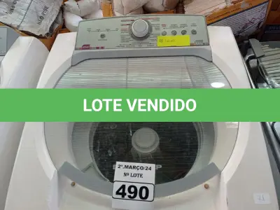 LOTE 490 - 01 MÁQUINA DE LAVAR ROUPAS MARCA BRASTEMP 11KG 220V. (NO ESTADO) ATENÇÃO! FAZER A VISITAÇÃO ANTES DE ARREMATAR, NÃO SABEMOS SE FUNCIONA. LEILÃO NÃO TEM GARANTIA E NEM DEVOLUÇÃO, SUJEITO A POSSÍVEIS AVARIAS VISÍVEIS/OCULTAS E/OU AUSÊNCIA DE COMPONENTES.