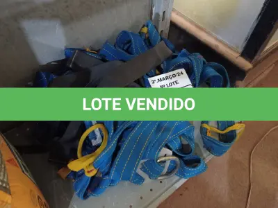 LOTE 433 - 05 CINTOS DE SEGURANÇA NO TRABALHO. (NO ESTADO) ATENÇÃO! FAZER A VISITAÇÃO ANTES DE ARREMATAR, NÃO SABEMOS SE FUNCIONA. LEILÃO NÃO TEM GARANTIA E NEM DEVOLUÇÃO, SUJEITO A POSSÍVEIS AVARIAS VISÍVEIS/OCULTAS E/OU AUSÊNCIA DE COMPONENTES.