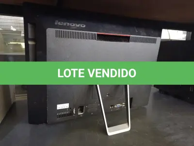 LOTE 381 - 02 COMPUTADORES ALL IN ONE MARCAS LENOVO PARA RETIRADA DE PEÇAS. (NO ESTADO) ATENÇÃO! FAZER A VISITAÇÃO ANTES DE ARREMATAR, NÃO SABEMOS SE FUNCIONA. LEILÃO NÃO TEM GARANTIA E NEM DEVOLUÇÃO, SUJEITO A POSSÍVEIS AVARIAS VISÍVEIS/OCULTAS E/OU AUSÊNCIA DE COMPONENTES.