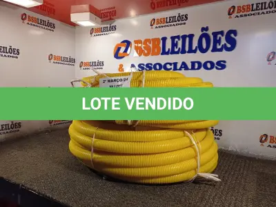 LOTE 392 - 02 ROLOS DE MANGUEIRA CORRUGADA. (NO ESTADO) ATENÇÃO! FAZER A VISITAÇÃO ANTES DE ARREMATAR, NÃO SABEMOS SE FUNCIONA. LEILÃO NÃO TEM GARANTIA E NEM DEVOLUÇÃO, SUJEITO A POSSÍVEIS AVARIAS VISÍVEIS/OCULTAS E/OU AUSÊNCIA DE COMPONENTES.