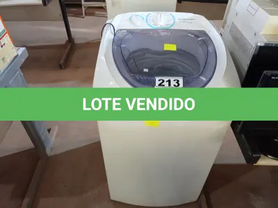 LOTE 213 - 01 MÁQUINA DE LAVAR ROUPAS MARCA ELECTROLUX 6KG 220V. (NO ESTADO) ATENÇÃO! FAZER A VISITAÇÃO ANTES DE ARREMATAR, NÃO SABEMOS SE FUNCIONA. LEILÃO NÃO TEM GARANTIA E NEM DEVOLUÇÃO, SUJEITO A POSSÍVEIS AVARIAS VISÍVEIS/OCULTAS E/OU AUSÊNCIA DE COMPONENTES.
