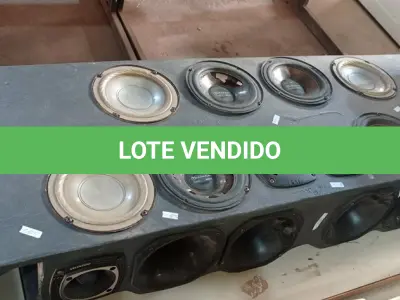LOTE 206 - 01 TAMPÃO DE SOM AUTOMOTIVO. (NO ESTADO) ATENÇÃO! FAZER A VISITAÇÃO ANTES DE ARREMATAR, NÃO SABEMOS SE FUNCIONA. LEILÃO NÃO TEM GARANTIA E NEM DEVOLUÇÃO, SUJEITO A POSSÍVEIS AVARIAS VISÍVEIS/OCULTAS E/OU AUSÊNCIA DE COMPONENTES.