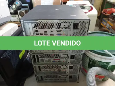LOTE 224 - 05 CPU’S MARCAS LENOVO PARA RETIRADA DE PEÇAS. (NO ESTADO) ATENÇÃO! FAZER A VISITAÇÃO ANTES DE ARREMATAR, NÃO SABEMOS SE FUNCIONA. LEILÃO NÃO TEM GARANTIA E NEM DEVOLUÇÃO, SUJEITO A POSSÍVEIS AVARIAS VISÍVEIS/OCULTAS E/OU AUSÊNCIA DE COMPONENTES.