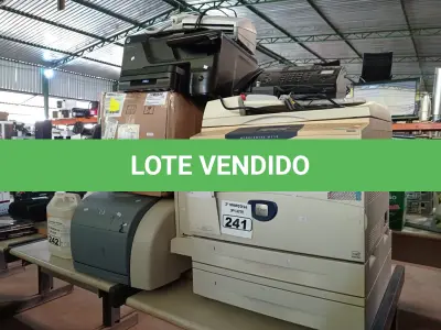LOTE 241 - 03 IMPRESSORAS, VÁRIOS TECLADOS PARA PC E 02 APARELHOS DE FAX MARCAS E MODELOS DIVERSOS.  (NO ESTADO) ATENÇÃO! FAZER A VISITAÇÃO ANTES DE ARREMATAR, NÃO SABEMOS SE FUNCIONA. LEILÃO NÃO TEM GARANTIA E NEM DEVOLUÇÃO, SUJEITO A POSSÍVEIS AVARIAS VISÍVEIS/OCULTAS E/OU AUSÊNCIA DE COMPONENTES.