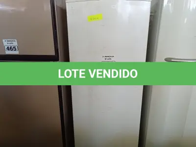 LOTE 466 - 01 GELADEIRA MARCA CÔNSUL 220V. (NO ESTADO) ATENÇÃO! FAZER A VISITAÇÃO ANTES DE ARREMATAR, NÃO SABEMOS SE FUNCIONA. LEILÃO NÃO TEM GARANTIA E NEM DEVOLUÇÃO, SUJEITO A POSSÍVEIS AVARIAS VISÍVEIS/OCULTAS E/OU AUSÊNCIA DE COMPONENTES.