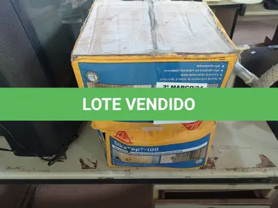 LOTE 326 - 02 CAIXAS DE SIKA TOP-100, REVESTIMENTO IMPERMEABILIZANTE SEMI-FLEXIVEL. (NO ESTADO) ATENÇÃO! FAZER A VISITAÇÃO ANTES DE ARREMATAR, NÃO SABEMOS SE FUNCIONA. LEILÃO NÃO TEM GARANTIA E NEM DEVOLUÇÃO, SUJEITO A POSSÍVEIS AVARIAS VISÍVEIS/OCULTAS E/OU AUSÊNCIA DE COMPONENTES.