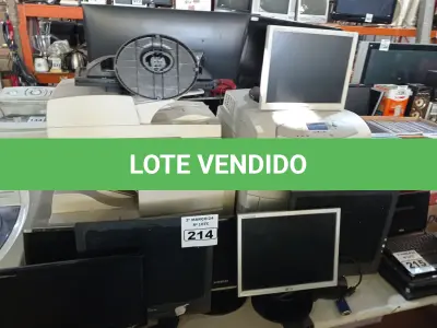 LOTE 214 - 02 IMPRESSORAS MULTIFUNCIONAL E 10 MONITORES MARCAS E MODELOS DIVERSOS PARA RETIRADA DE PEÇAS. (NO ESTADO) ATENÇÃO! FAZER A VISITAÇÃO ANTES DE ARREMATAR, NÃO SABEMOS SE FUNCIONA. LEILÃO NÃO TEM GARANTIA E NEM DEVOLUÇÃO, SUJEITO A POSSÍVEIS AVARIAS VISÍVEIS/OCULTAS E/OU AUSÊNCIA DE COMPONENTES.