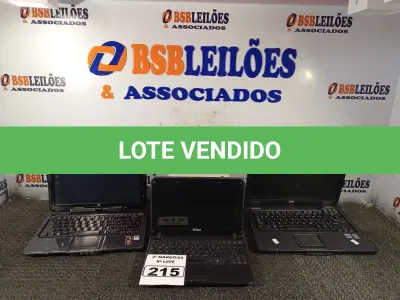 LOTE 215 - 02 NOTEBOOK’S E 01 NETBOOK MARCAS E MODELOS DIVERSOS. (NO ESTADO) ATENÇÃO! FAZER A VISITAÇÃO ANTES DE ARREMATAR, NÃO SABEMOS SE FUNCIONA. LEILÃO NÃO TEM GARANTIA E NEM DEVOLUÇÃO, SUJEITO A POSSÍVEIS AVARIAS VISÍVEIS/OCULTAS E/OU AUSÊNCIA DE COMPONENTES.