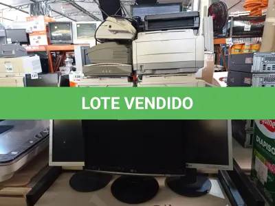 LOTE 219 - 05 IMPRESSORAS, 01 SCANNER, 03 APARELHOS DE FAX E 06 MONITORES MARCAS E MODELOS DIVERSOS PARA RETIRADA DE PEÇAS. (NO ESTADO) ATENÇÃO! FAZER A VISITAÇÃO ANTES DE ARREMATAR, NÃO SABEMOS SE FUNCIONA. LEILÃO NÃO TEM GARANTIA E NEM DEVOLUÇÃO, SUJEITO A POSSÍVEIS AVARIAS VISÍVEIS/OCULTAS E/OU AUSÊNCIA DE COMPONENTES.