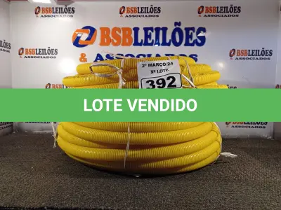 LOTE 392 - 02 ROLOS DE MANGUEIRA CORRUGADA. (NO ESTADO) ATENÇÃO! FAZER A VISITAÇÃO ANTES DE ARREMATAR, NÃO SABEMOS SE FUNCIONA. LEILÃO NÃO TEM GARANTIA E NEM DEVOLUÇÃO, SUJEITO A POSSÍVEIS AVARIAS VISÍVEIS/OCULTAS E/OU AUSÊNCIA DE COMPONENTES.