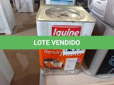LOTE 211 - 01 LATA DE TINTA IQUINE DELANIL RENDE MUITO 18L FOSCO BASE “C”. (NO ESTADO) ATENÇÃO! FAZER A VISITAÇÃO ANTES DE ARREMATAR, NÃO SABEMOS SE FUNCIONA. LEILÃO NÃO TEM GARANTIA E NEM DEVOLUÇÃO, SUJEITO A POSSÍVEIS AVARIAS VISÍVEIS/OCULTAS E/OU AUSÊNCIA DE COMPONENTES.