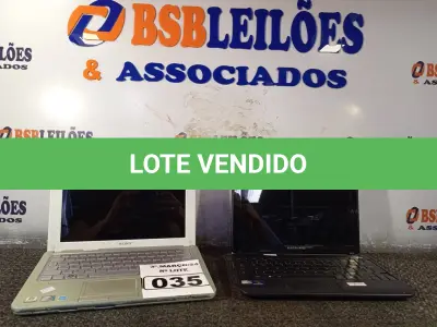 LOTE 035 - 02 NETBOOK’S MARCAS E MODELOS DIVERSOS. (NO ESTADO) ATENÇÃO! FAZER A VISITAÇÃO ANTES DE ARREMATAR, NÃO SABEMOS SE FUNCIONA. LEILÃO NÃO TEM GARANTIA E NEM DEVOLUÇÃO, SUJEITO A POSSÍVEIS AVARIAS VISÍVEIS/OCULTAS E/OU AUSÊNCIA DE COMPONENTES.