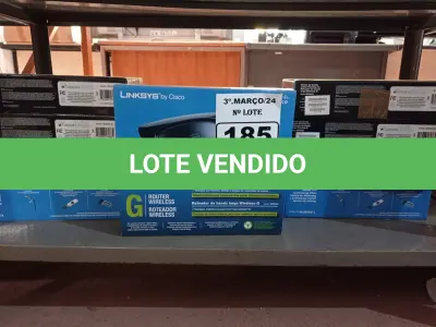 LOTE 185 - 12 ROTEADORES CISCO WRT54G2. (NO ESTADO) ATENÇÃO! FAZER A VISITAÇÃO ANTES DE ARREMATAR, NÃO SABEMOS SE FUNCIONA. LEILÃO NÃO TEM GARANTIA E NEM DEVOLUÇÃO, SUJEITO A POSSÍVEIS AVARIAS VISÍVEIS/OCULTAS E/OU AUSÊNCIA DE COMPONENTES.