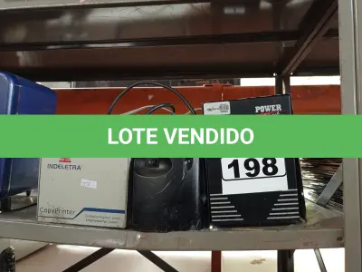 LOTE 198 - 02 NOBREAKS E 02 TRANSFORMADORES MARCAS E MODELOS DIVERSOS. (NO ESTADO) ATENÇÃO! FAZER A VISITAÇÃO ANTES DE ARREMATAR, NÃO SABEMOS SE FUNCIONA. LEILÃO NÃO TEM GARANTIA E NEM DEVOLUÇÃO, SUJEITO A POSSÍVEIS AVARIAS VISÍVEIS/OCULTAS E/OU AUSÊNCIA DE COMPONENTES.