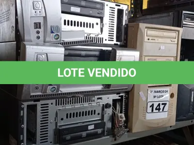 LOTE 147 - 05 CPU’S MARCAS E MODELOS DIVERSOS PARA RETIRADA DE PEÇAS. (NO ESTADO) ATENÇÃO! FAZER A VISITAÇÃO ANTES DE ARREMATAR, NÃO SABEMOS SE FUNCIONA. LEILÃO NÃO TEM GARANTIA E NEM DEVOLUÇÃO, SUJEITO A POSSÍVEIS AVARIAS VISÍVEIS/OCULTAS E/OU AUSÊNCIA DE COMPONENTES.