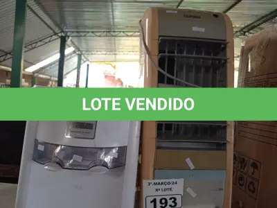 LOTE 193 - 01 BEBEDOURO PARA GARRAFÃO E 01 CLIMATIZADOR DE AR MARCAS E MODELOS DIVERSOS. (NO ESTADO) ATENÇÃO! FAZER A VISITAÇÃO ANTES DE ARREMATAR, NÃO SABEMOS SE FUNCIONA. LEILÃO NÃO TEM GARANTIA E NEM DEVOLUÇÃO, SUJEITO A POSSÍVEIS AVARIAS VISÍVEIS/OCULTAS E/OU AUSÊNCIA DE COMPONENTES.