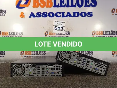 LOTE 513 - 02 MINIS PC MARCA HP. (NO ESTADO) ATENÇÃO! FAZER A VISITAÇÃO ANTES DE ARREMATAR, NÃO SABEMOS SE FUNCIONA. LEILÃO NÃO TEM GARANTIA E NEM DEVOLUÇÃO, SUJEITO A POSSÍVEIS AVARIAS VISÍVEIS/OCULTAS E/OU AUSÊNCIA DE COMPONENTES.