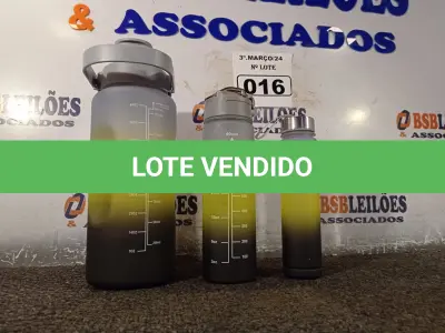 LOTE 016 - 01 KIT GARRAFA COM 03 PEÇAS. (NO ESTADO) ATENÇÃO! FAZER A VISITAÇÃO ANTES DE ARREMATAR, NÃO SABEMOS SE FUNCIONA. LEILÃO NÃO TEM GARANTIA E NEM DEVOLUÇÃO, SUJEITO A POSSÍVEIS AVARIAS VISÍVEIS/OCULTAS E/OU AUSÊNCIA DE COMPONENTES.