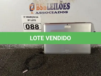 LOTE 088 - 01 TABLET SAMSUNG TAB2 TELA 10” COM CABO. (NO ESTADO) ATENÇÃO! FAZER A VISITAÇÃO ANTES DE ARREMATAR, NÃO SABEMOS SE FUNCIONA. LEILÃO NÃO TEM GARANTIA E NEM DEVOLUÇÃO, SUJEITO A POSSÍVEIS AVARIAS VISÍVEIS/OCULTAS E/OU AUSÊNCIA DE COMPONENTES.