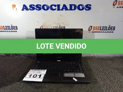 LOTE 101 - 01 NOTEBOOK MARCA MACHINES. (NO ESTADO) ATENÇÃO! FAZER A VISITAÇÃO ANTES DE ARREMATAR, NÃO SABEMOS SE FUNCIONA. LEILÃO NÃO TEM GARANTIA E NEM DEVOLUÇÃO, SUJEITO A POSSÍVEIS AVARIAS VISÍVEIS/OCULTAS E/OU AUSÊNCIA DE COMPONENTES.