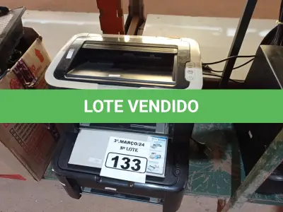 LOTE 133 - 03 IMPRESSORAS MARCAS E MODELOS DIVERSOS. (NO ESTADO) ATENÇÃO! FAZER A VISITAÇÃO ANTES DE ARREMATAR, NÃO SABEMOS SE FUNCIONA. LEILÃO NÃO TEM GARANTIA E NEM DEVOLUÇÃO, SUJEITO A POSSÍVEIS AVARIAS VISÍVEIS/OCULTAS E/OU AUSÊNCIA DE COMPONENTES.