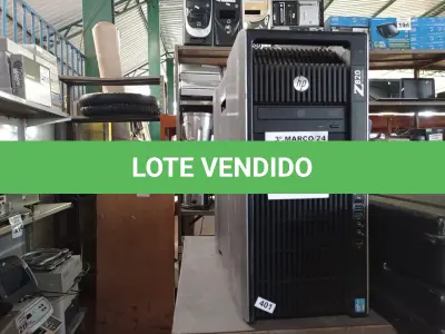 LOTE 221 - 01 SERVIDOR MARCA HP. (NO ESTADO) ATENÇÃO! FAZER A VISITAÇÃO ANTES DE ARREMATAR, NÃO SABEMOS SE FUNCIONA. LEILÃO NÃO TEM GARANTIA E NEM DEVOLUÇÃO, SUJEITO A POSSÍVEIS AVARIAS VISÍVEIS/OCULTAS E/OU AUSÊNCIA DE COMPONENTES.