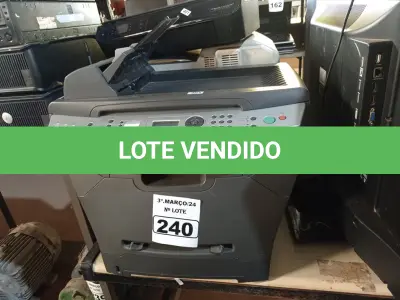 LOTE 240 - 03 IMPRESSORAS MARCAS E MODELOS DIVERSOS PARA RETIRADA DE PEÇAS. (NO ESTADO) ATENÇÃO! FAZER A VISITAÇÃO ANTES DE ARREMATAR, NÃO SABEMOS SE FUNCIONA. LEILÃO NÃO TEM GARANTIA E NEM DEVOLUÇÃO, SUJEITO A POSSÍVEIS AVARIAS VISÍVEIS/OCULTAS E/OU AUSÊNCIA DE COMPONENTES.
