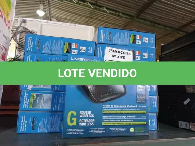 LOTE 123 - 12 ROTEADORES CISCO WRT54G2. (NO ESTADO) ATENÇÃO! FAZER A VISITAÇÃO ANTES DE ARREMATAR, NÃO SABEMOS SE FUNCIONA. LEILÃO NÃO TEM GARANTIA E NEM DEVOLUÇÃO, SUJEITO A POSSÍVEIS AVARIAS VISÍVEIS/OCULTAS E/OU AUSÊNCIA DE COMPONENTES.