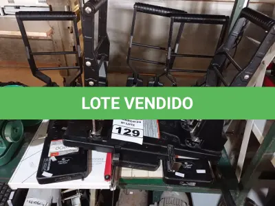 LOTE 129 - 05 PERFURADORES DE FOLHAS E 02 GUILHOTINAS DE MESA. (NO ESTADO) ATENÇÃO! FAZER A VISITAÇÃO ANTES DE ARREMATAR, NÃO SABEMOS SE FUNCIONA. LEILÃO NÃO TEM GARANTIA E NEM DEVOLUÇÃO, SUJEITO A POSSÍVEIS AVARIAS VISÍVEIS/OCULTAS E/OU AUSÊNCIA DE COMPONENTES.