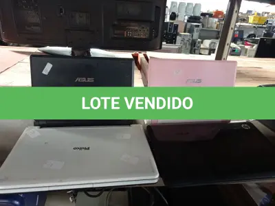 LOTE 195 - 02 NETBOOK’S MARCAS E MODELOS DIVERSOS PARA RETIRADA DE PEÇAS. (NO ESTADO) ATENÇÃO! FAZER A VISITAÇÃO ANTES DE ARREMATAR, NÃO SABEMOS SE FUNCIONA. LEILÃO NÃO TEM GARANTIA E NEM DEVOLUÇÃO, SUJEITO A POSSÍVEIS AVARIAS VISÍVEIS/OCULTAS E/OU AUSÊNCIA DE COMPONENTES.