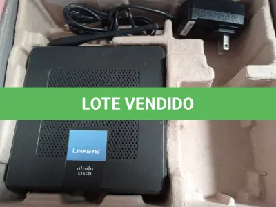 LOTE 211 - 12 ROTEADORES LINKSYS. (NO ESTADO) ATENÇÃO! FAZER A VISITAÇÃO ANTES DE ARREMATAR, NÃO SABEMOS SE FUNCIONA. LEILÃO NÃO TEM GARANTIA E NEM DEVOLUÇÃO, SUJEITO A POSSÍVEIS AVARIAS VISÍVEIS/OCULTAS E/OU AUSÊNCIA DE COMPONENTES.