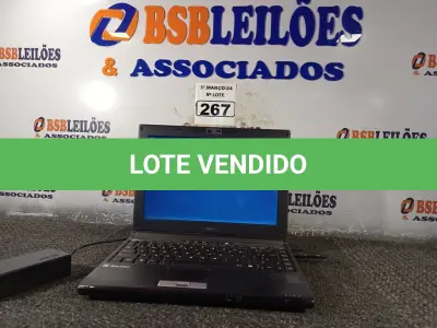 LOTE 267 - 01 NOTEBOOK MARCA ITAUTEC COM FONTE. (NO ESTADO) ATENÇÃO! FAZER A VISITAÇÃO ANTES DE ARREMATAR, NÃO SABEMOS SE FUNCIONA. LEILÃO NÃO TEM GARANTIA E NEM DEVOLUÇÃO, SUJEITO A POSSÍVEIS AVARIAS VISÍVEIS/OCULTAS E/OU AUSÊNCIA DE COMPONENTES.