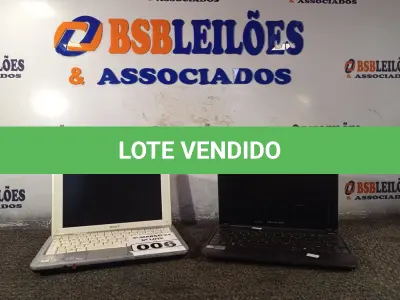 LOTE 006 - 02 NETBOOK’S MARCAS E MODELOS DIVERSOS. (NO ESTADO) ATENÇÃO! FAZER A VISITAÇÃO ANTES DE ARREMATAR, NÃO SABEMOS SE FUNCIONA. LEILÃO NÃO TEM GARANTIA E NEM DEVOLUÇÃO, SUJEITO A POSSÍVEIS AVARIAS VISÍVEIS/OCULTAS E/OU AUSÊNCIA DE COMPONENTES.